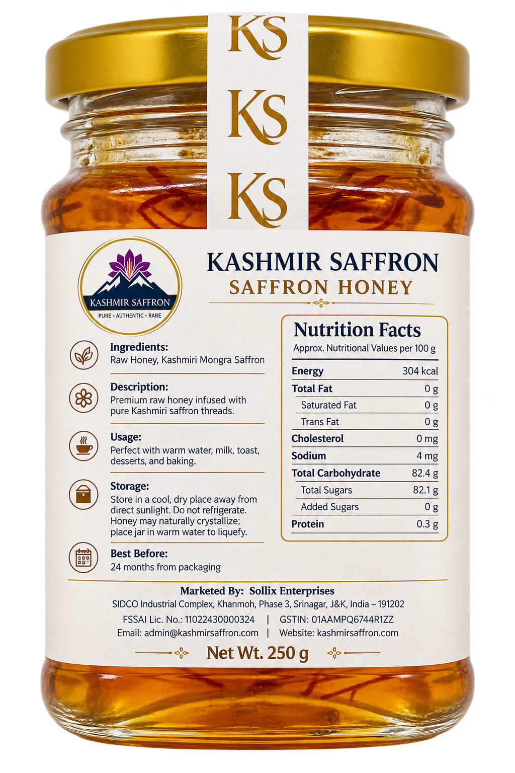 Signature Saffron Honey